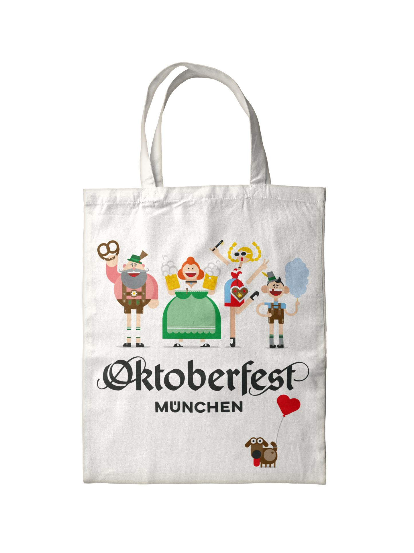 Jutetasche Oktoberfest "Happy Bayern"