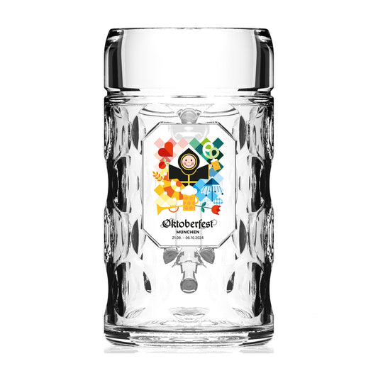 Wiesn™ Glass Beer Mug 2024