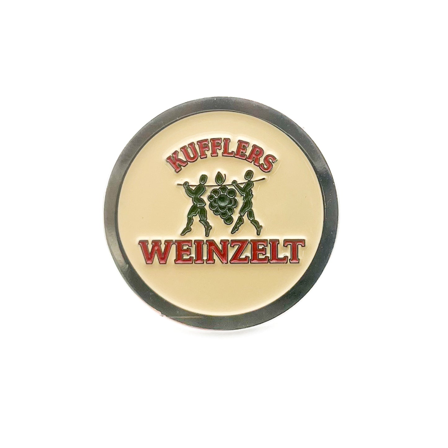 Kufflers Weinzelt Logo Pin Rund